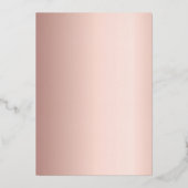Invitation En Aluminium Mariage or rose blanc (Verso)