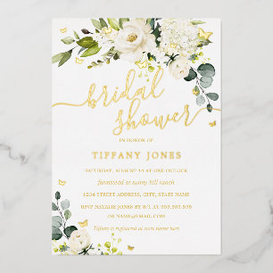 Invitation En Aluminium Mariage papillon dor Champagne Floral Shower de ma