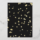 Invitation En Aluminium Mariage papillon Gold Branch (Verso)