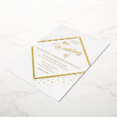 Invitation En Aluminium Mariage parties scintillant or classique (Rotation)