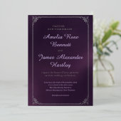 Invitation En Aluminium Mariage personnalisé (Debout devant)