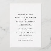 Invitation En Aluminium Mariage photo Arch moderne (Verso)