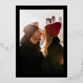 Invitation En Aluminium Mariage photo classique de la couronne d'or botani (Verso)