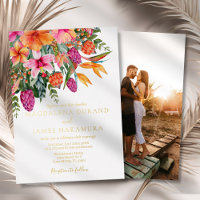Mariage photo couleur rose orange tropical