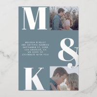 Mariage photo minimaliste moderne Gras Monogramme