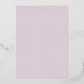 Invitation En Aluminium Mariage Rose Blush & Silver Dusty (Verso)