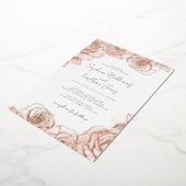 Invitation En Aluminium Mariage Rose rose pâle (Rotation)