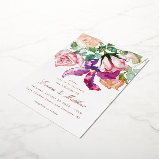Invitation En Aluminium Mariage rustique Wild Elegance (Rotation)