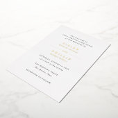 Invitation En Aluminium Mariage simple et élégant de Vivian (Rotation)