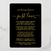 Invitation En Aluminium Mariage Simple Photo DIY Couleur Rien de Fantaisie (Recto)