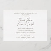 Invitation En Aluminium Mariage sous les fleurs de cerisier (Verso)