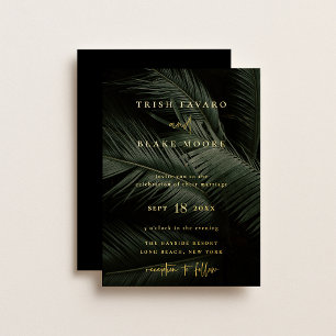 Invitation En Aluminium Mariage sous les Tropiques Maussades