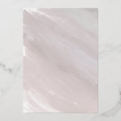 Invitation En Aluminium Mariage superposé brossé Enregistrer la date Real  (Verso)