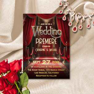 Invitation En Aluminium Mariage sur le Tapis Rouge de Première de Film Hol