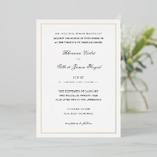 Invitation En Aluminium Mariage traditionnel de Rhianna