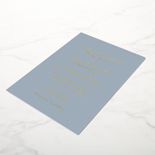 Invitation En Aluminium Mariage Traditionnel Joséphine (Rotation)
