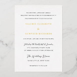 Invitation En Aluminium Mariage Traditionnel Simple