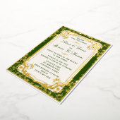 Invitation En Aluminium Mariage vert Elegrant (Rotation)