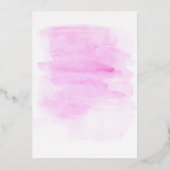 Invitation En Aluminium Mariée sur Cloud 9 Aquarelle Fête des mariées or (Verso)