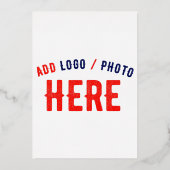 INVITATION EN ALUMINIUM MARQUE BLANCHE MODERNE ET PERSONNALISABLE VÉRIFIÉE (Verso)