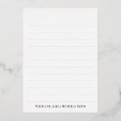 Invitation En Aluminium Marsala Gold Script Photo Graduation Merci (Verso)