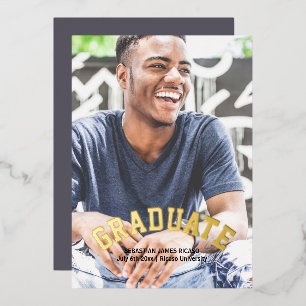 Invitation En Aluminium Masculine Moderne Personnalisée