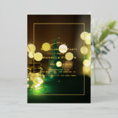 Invitation En Aluminium Mason Jar Bokeh Bachelorette (Debout devant)