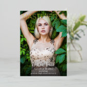 Invitation En Aluminium Masqué It Graduate Gold Photo (Debout devant)