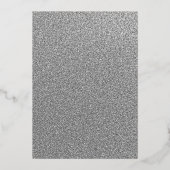 Invitation En Aluminium Masquerade Party Marine Robe en argent Quinceanera (Verso)