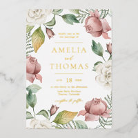 Mauve rose et blanc Roses Floral Mariage Wreath