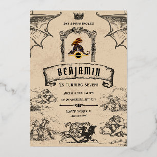 Invitation En Aluminium médiéval