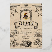 Invitation En Aluminium médiéval (Recto)