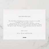 Invitation En Aluminium Meilleur Cadeau Neige Vignette Photo Complète Noël (Verso)