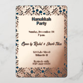Invitation En Aluminium Menorah de Hanoucca (Recto)