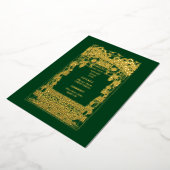 Invitation En Aluminium Menu de mariage Art Nouveau vintage (Rotation)