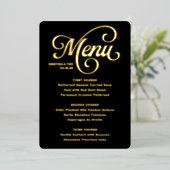 Invitation En Aluminium Menu Haut de Gamme (Debout devant)