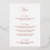 Invitation En Aluminium Menu Mariage moderne Nancy (Devant)