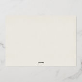 Invitation En Aluminium Menu Mariage Vintage Gold Plum (Verso)