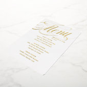 Invitation En Aluminium Menu si chic réel (Rotation)