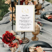 Invitation En Aluminium Menu Simple Elegant Modern Gold Foil Diner Menu