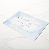 Invitation En Aluminium Merci du logo Silver Business (Rotation)