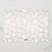 Invitation En Aluminium Merci photo manuscrit élégant Script (Verso)