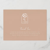 Invitation En Aluminium Merci Script Islandais aquarelle photo de Poppy (Verso)