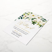 Invitation En Aluminium Merveilleux Mariage : Fleurs en fleurs blanches do (Rotation)