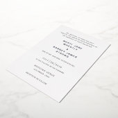 Invitation En Aluminium Meryl Elegant Mariage moderne (Rotation)