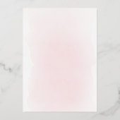 Invitation En Aluminium metallic floral Holy cross Confirmation (Verso)