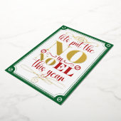 Invitation En Aluminium Mettez le NO dans Noel (Rotation)