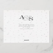 Invitation En Aluminium Midnight Stars Moon Sun Celestin Mariage Argent (Verso)