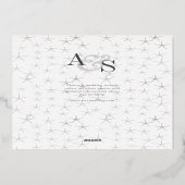Invitation En Aluminium Midnight Stars Moon Sun Celestin Mariage Argent (Verso)