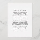 Invitation En Aluminium Minerva Moderne Mariage élégant (Verso)